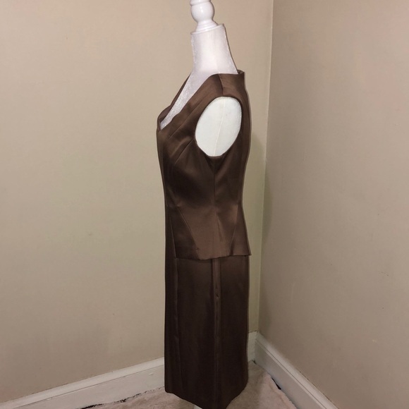 London Times brown size10 business/casual dress - Picture 2 of 7